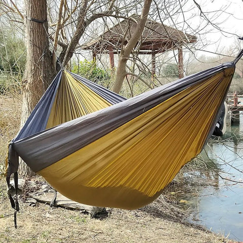 Double Person Outdoor Camping Hammock Nylon - EveryWares