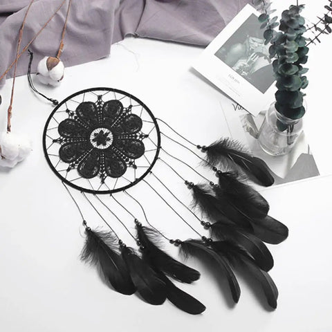 Dreamcatcher Moon Handmade Wind Chimes Wall Ornament Room Decoration - EveryWares