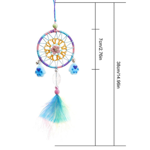 Dreamcatcher Moon Handmade Wind Chimes Wall Ornament Room Decoration - EveryWares