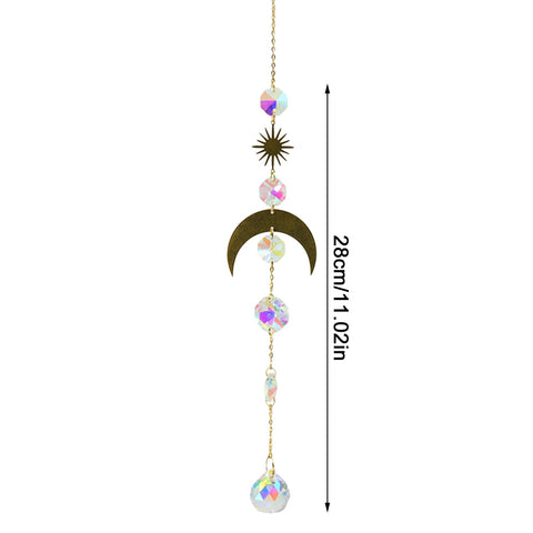 Dreamcatcher Moon Handmade Wind Chimes Wall Ornament Room Decoration - EveryWares