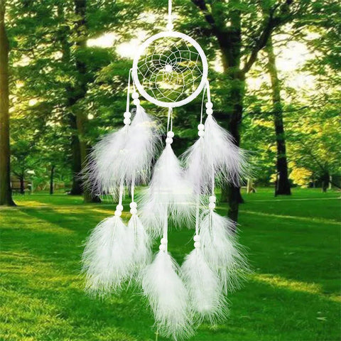 Dreamcatcher Moon Handmade Wind Chimes Wall Ornament Room Decoration - EveryWares