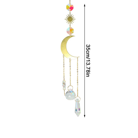 Dreamcatcher Moon Handmade Wind Chimes Wall Ornament Room Decoration - EveryWares