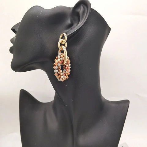 Drop Earrings Ear Handmade Crystal Beads Earrings - EveryWares