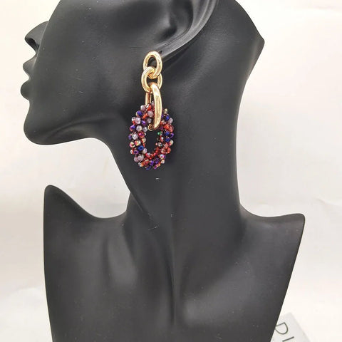 Drop Earrings Ear Handmade Crystal Beads Earrings - EveryWares