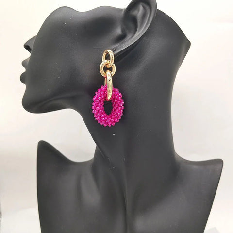 Drop Earrings Ear Handmade Crystal Beads Earrings - EveryWares