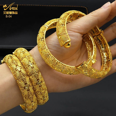 Dubai 24K Gold Bracelets Luxury Jewelry Designers - EveryWares