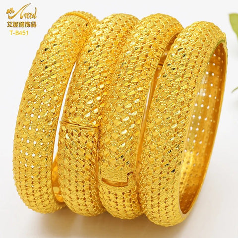 Dubai 24K Gold Bracelets Luxury Jewelry Designers - EveryWares