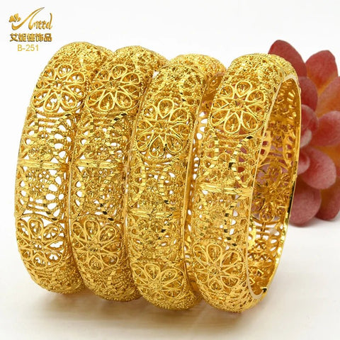 Dubai 24K Gold Bracelets Luxury Jewelry Designers - EveryWares