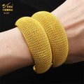 Dubai 24k Golden Cuff Bangles African Luxury - EveryWares