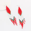 Earring Ethnic Handmade Seed Beads Long Earrings - EveryWares