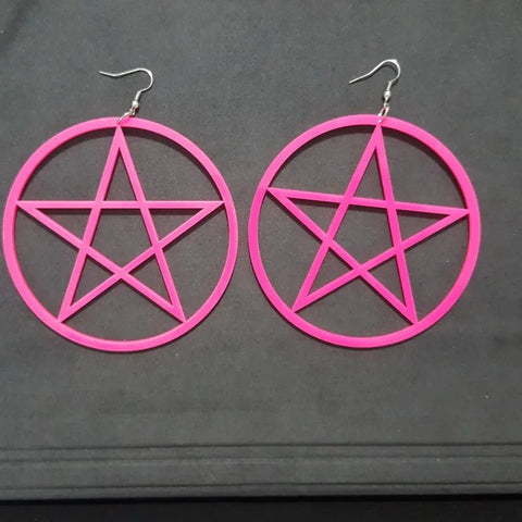 Earrings Circle Star Dangle - EveryWares