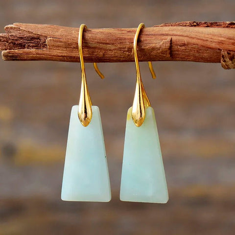 Earrings Trend Trapezoid Fashion Stone Earring Elegant - EveryWares