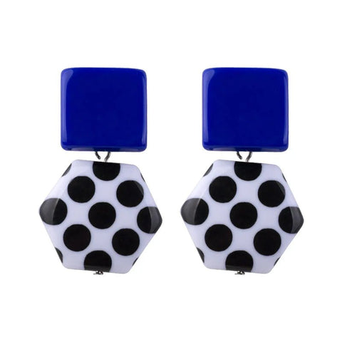 Earrings with Elegant Polka Dots in Resin - EveryWares