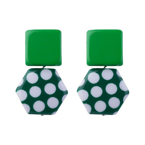 Earrings with Elegant Polka Dots in Resin - EveryWares