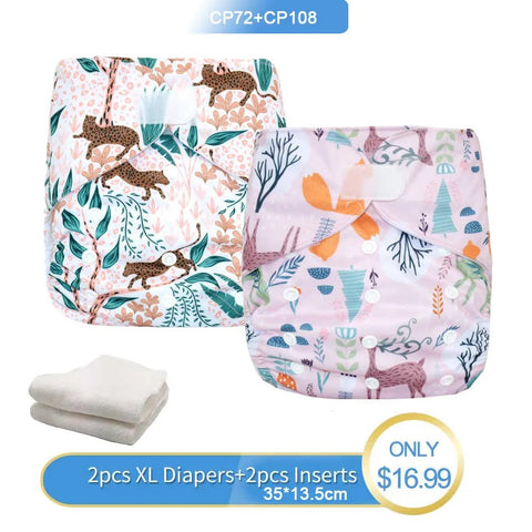 Eco - Friendly Cloth Diaper Washable Adjustable Reusable - EveryWares