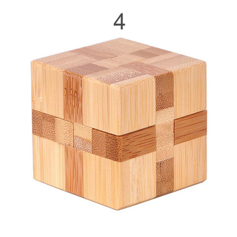 Educational Intelligence Game 3D Wooden Cube IQ Puzzle - EveryWares