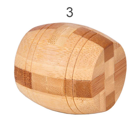 Educational Intelligence Game 3D Wooden Cube IQ Puzzle - EveryWares