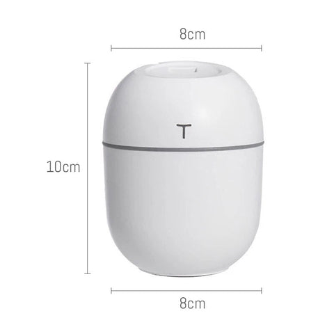 Electric Humidifier Mini Ultrasonic Air Purifier LED Lamp - EveryWares