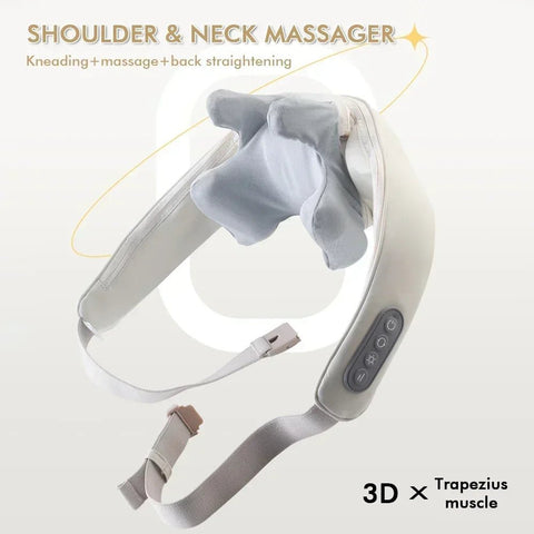 Electric Neck And Back Massager Wireless Shoulder Massage Pillow Trapezius - EveryWares