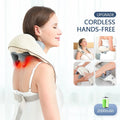 Electric Neck And Back Massager Wireless Shoulder Massage Pillow Trapezius - EveryWares