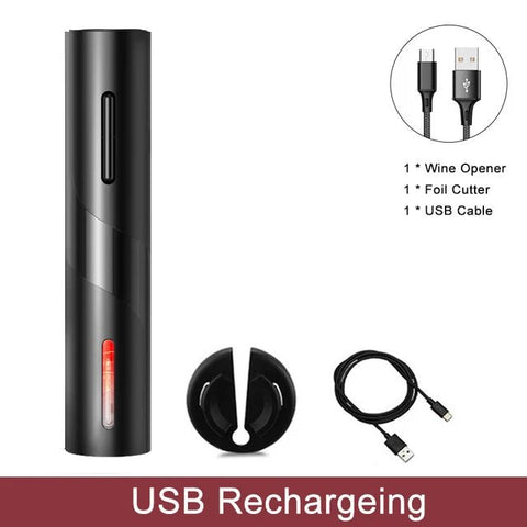 Electric Opener Rechargeable/Battery Automatic Corkscrew - EveryWares