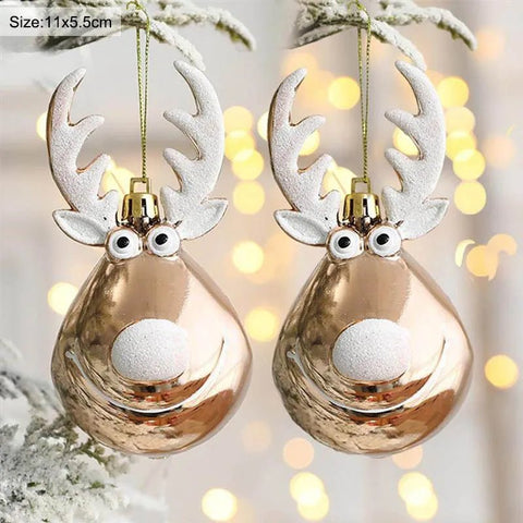 Elk Christmas Balls Pendant Christmas Decorations - EveryWares