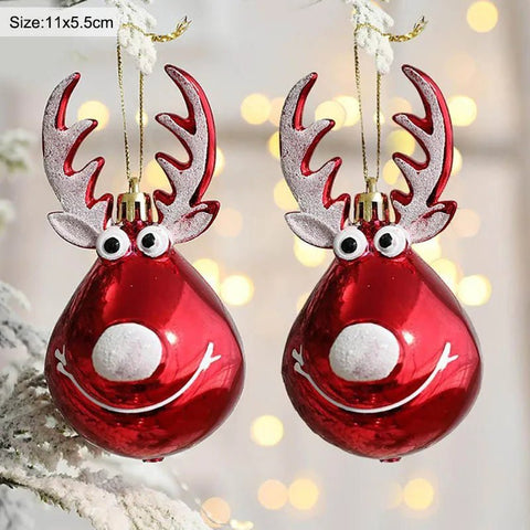 Elk Christmas Balls Pendant Christmas Decorations - EveryWares