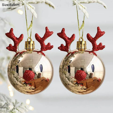 Elk Christmas Balls Pendant Christmas Decorations - EveryWares