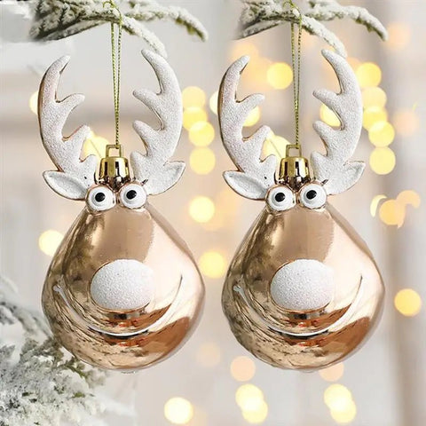 Elk Christmas Balls Pendant Christmas Decorations - EveryWares