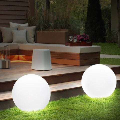 Enchanting Sphere: Remote - Controlled LED Garden Orbs - EveryWares