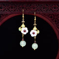 Ethnic Earrings Color Glaze Longs Classical Retro - EveryWares