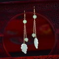 Ethnic Earrings Color Glaze Longs Classical Retro - EveryWares