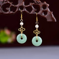 Ethnic Earrings Color Glaze Longs Classical Retro - EveryWares