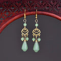 Ethnic Earrings Color Glaze Longs Classical Retro - EveryWares