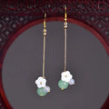 Ethnic Earrings Color Glaze Longs Classical Retro - EveryWares