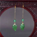 Ethnic Earrings Color Glaze Longs Classical Retro - EveryWares