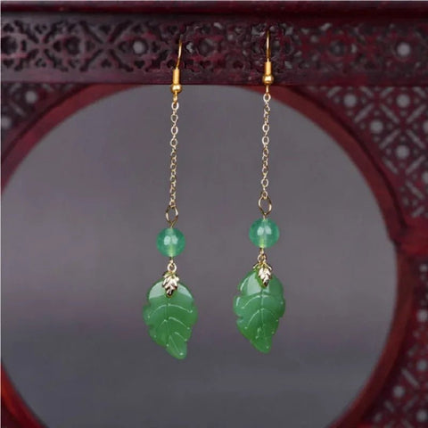 Ethnic Earrings Color Glaze Longs Classical Retro - EveryWares