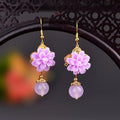 Ethnic Earrings Color Glaze Longs Classical Retro - EveryWares