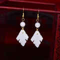 Ethnic Earrings Color Glaze Longs Classical Retro - EveryWares