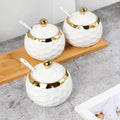 European Style Ceramic Spice Box Salt Jar Pepper Storage Container Kitchen Utensils - EveryWares