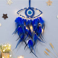 Evil Eye Dream Catcher For Bedroom With Lights Wall Hanging - EveryWares