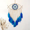 Evil Eye Dream Catcher For Bedroom With Lights Wall Hanging - EveryWares