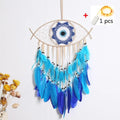 Evil Eye Dream Catcher For Bedroom With Lights Wall Hanging - EveryWares