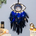 Evil Eye Dream Catcher For Bedroom With Lights Wall Hanging - EveryWares