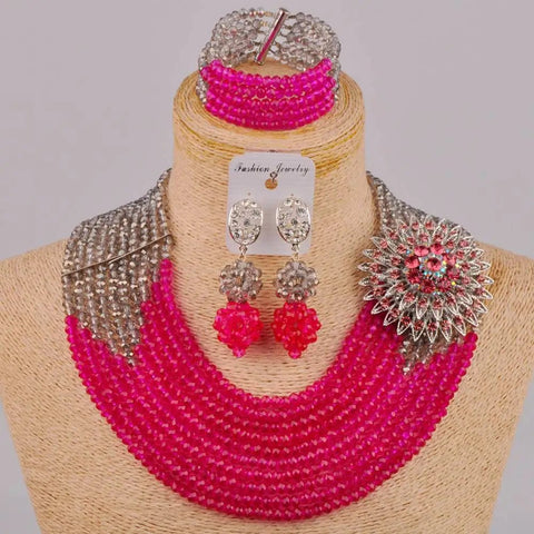 Fabulous Nigerian Traditional African Beaded Jewelry Set - EveryWares