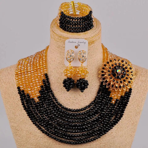 Fabulous Nigerian Traditional African Beaded Jewelry Set - EveryWares