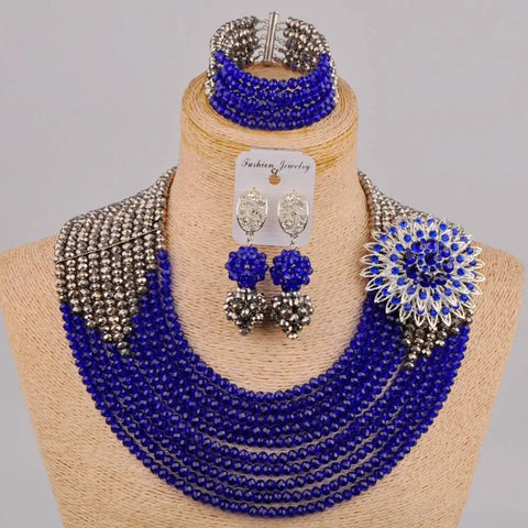 Fabulous Nigerian Traditional African Beaded Jewelry Set - EveryWares