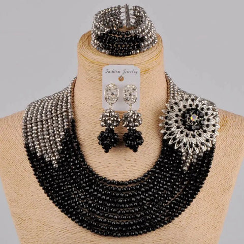 Fabulous Nigerian Traditional African Beaded Jewelry Set - EveryWares