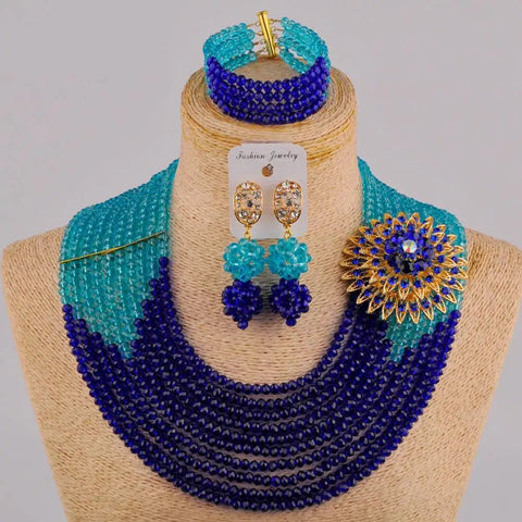 Fabulous Nigerian Traditional African Beaded Jewelry Set - EveryWares