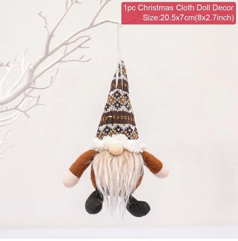 Boneca Gnome Natalina Sem Rosto